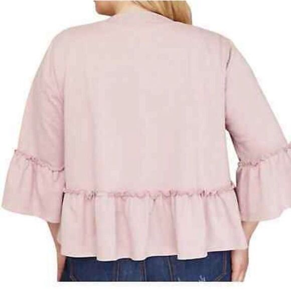 Lane Bryant Mauve Pearl Front Cardigan/Top Size 26/28 EUC Fairy Feminine - Picture 4 of 8